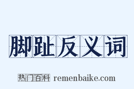 脚趾反义词是什么意思的图片